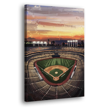Los Angeles Angels Stadium Side - Canvas Wall Art