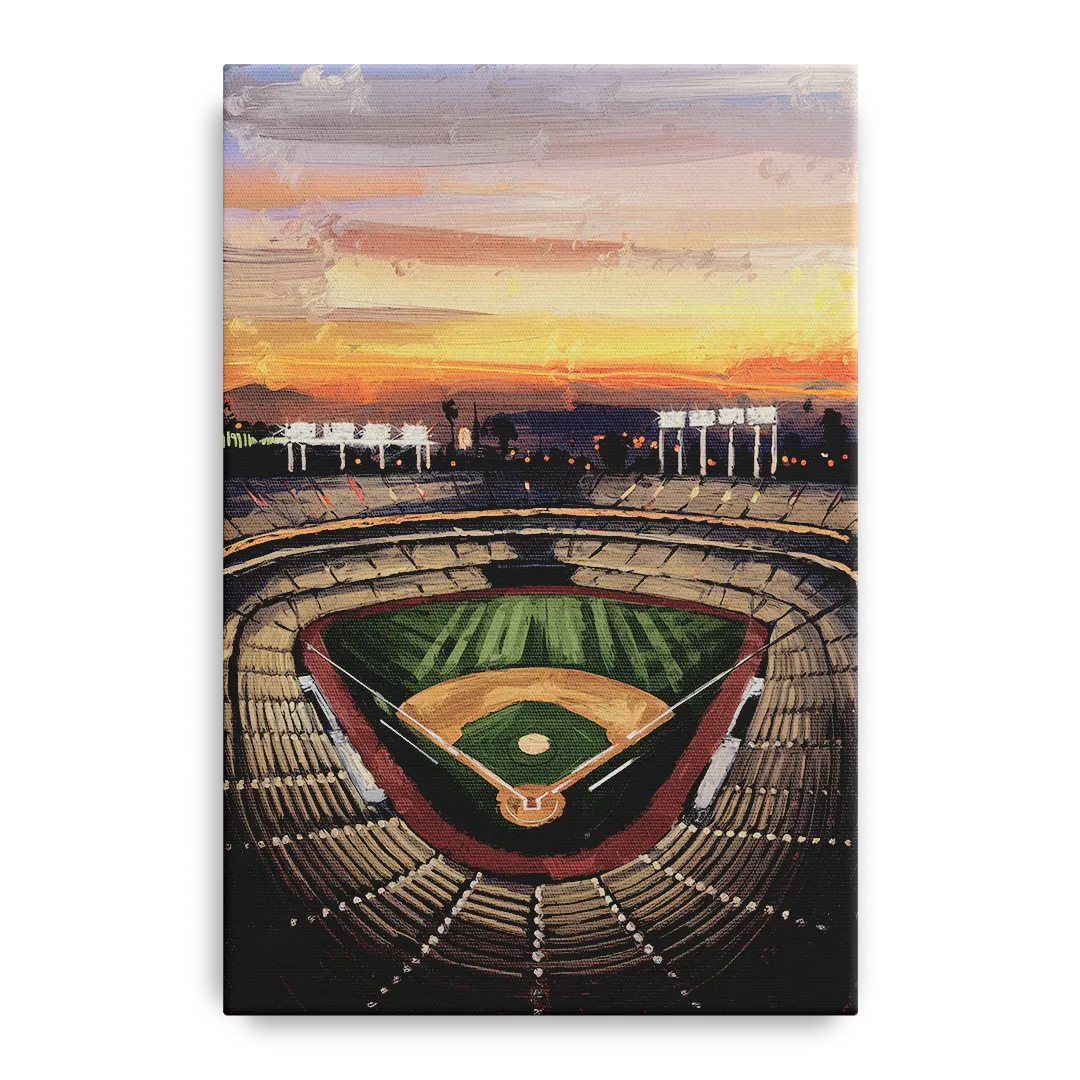 Los Angeles Angels Stadium Front - Canvas Wall Art