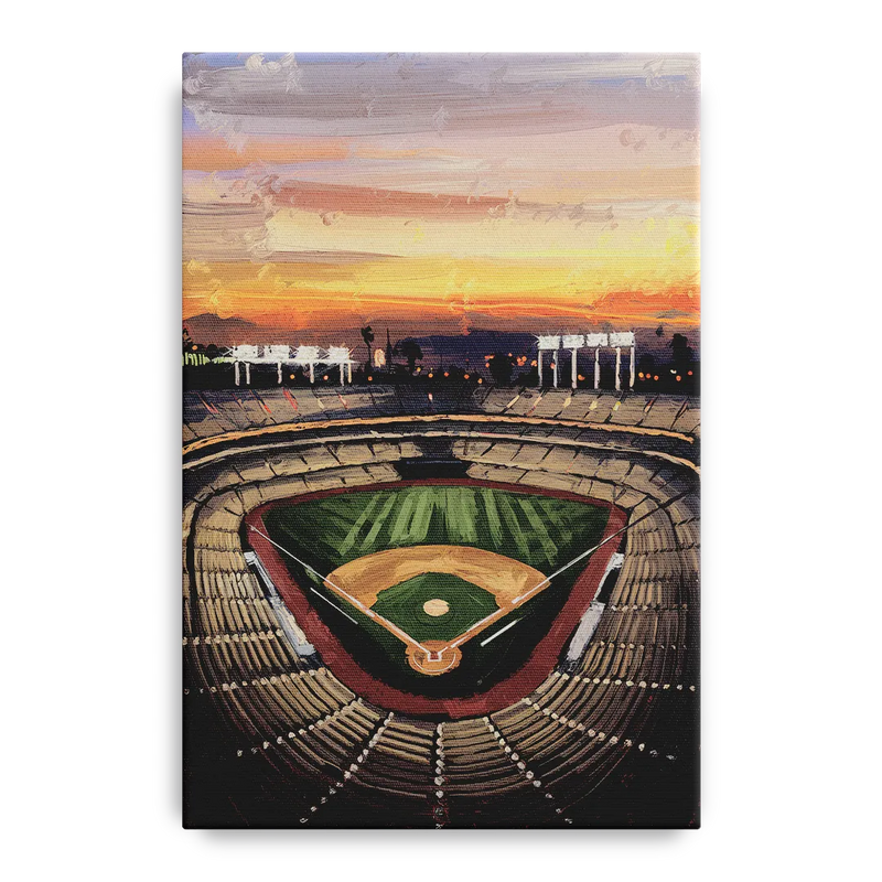 Los Angeles Angels Stadium Front - Canvas Wall Art