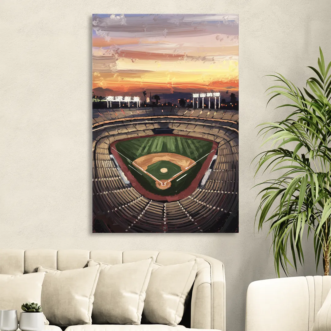 Los Angeles Angels Stadium Living Room - Canvas Wall Art