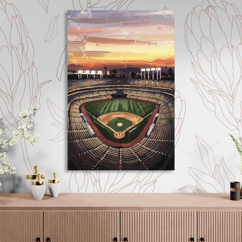 Los Angeles Angels Stadium Sitting Room - Canvas Wall Art