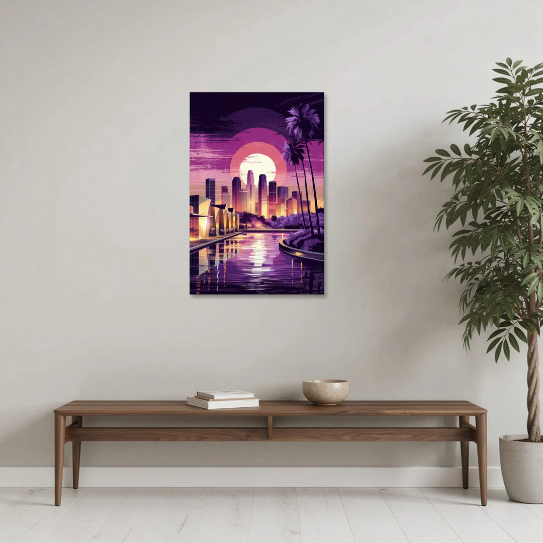 Los Angeles Art District - Canvas Wall Art - Coffee Table - 24x36
