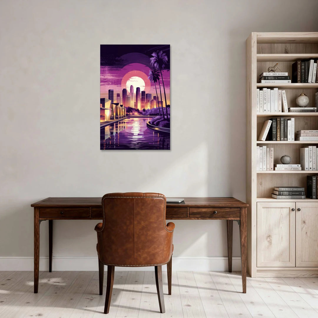 Los Angeles Art District - Canvas Wall Art - Office - 24x36