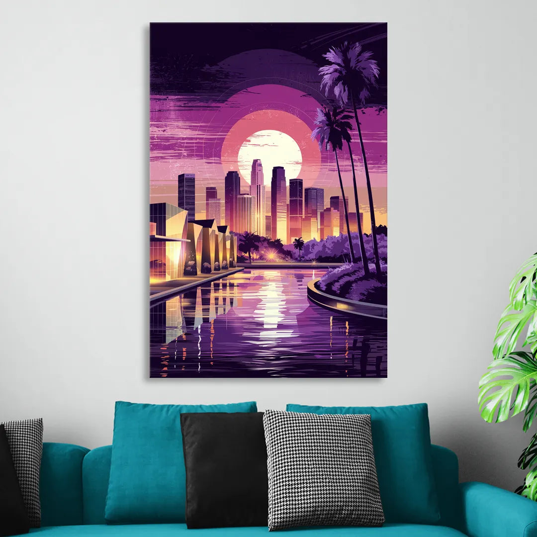 Los Angeles Art District Sitting Room - Canvas Wall Art