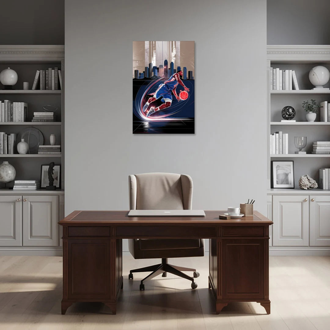 Los Angeles Clippers Basketball - Canvas Wall Art - Office - 24x36