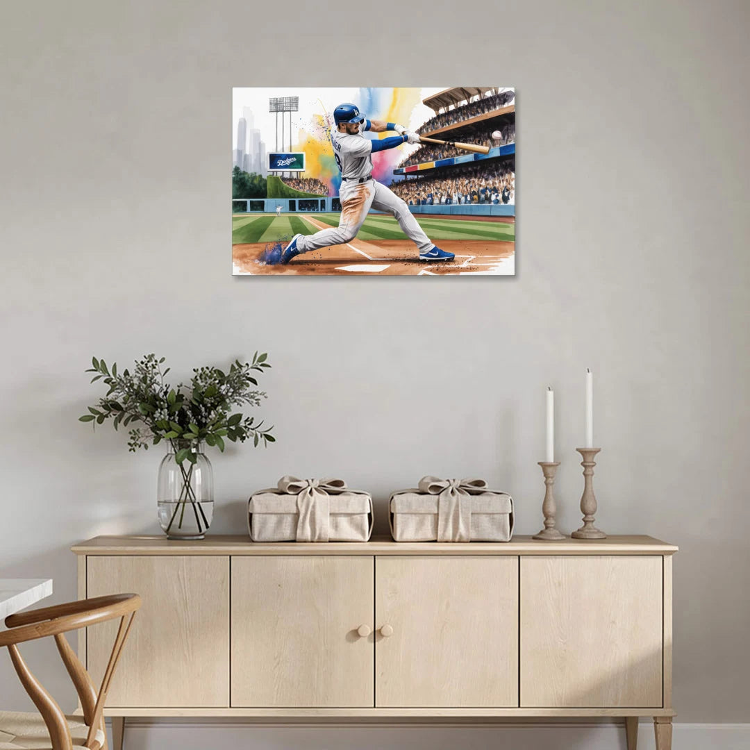 Los Angeles Dodgers Grand Slam - Canvas Wall Art - Coffee Table - 36x24