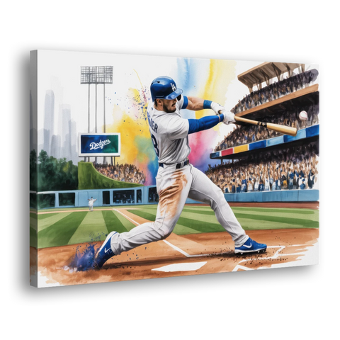 Los Angeles Dodgers Grand Slam - Canvas Wall Art - Side