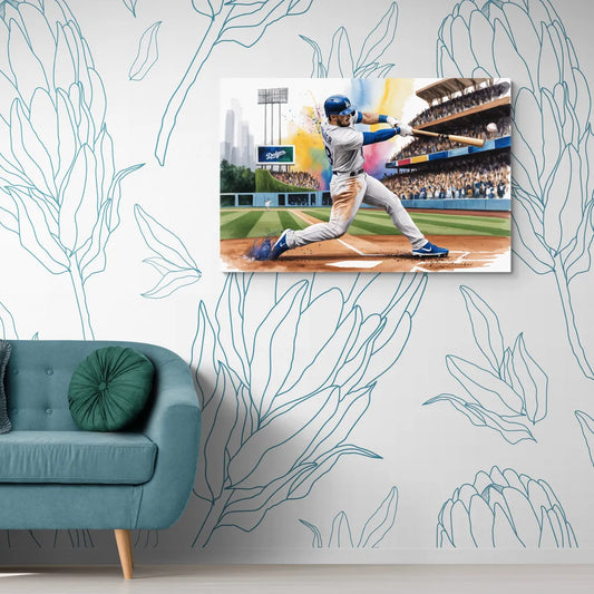Los Angeles Dodgers Grand Slam - Canvas Wall Art Living Room