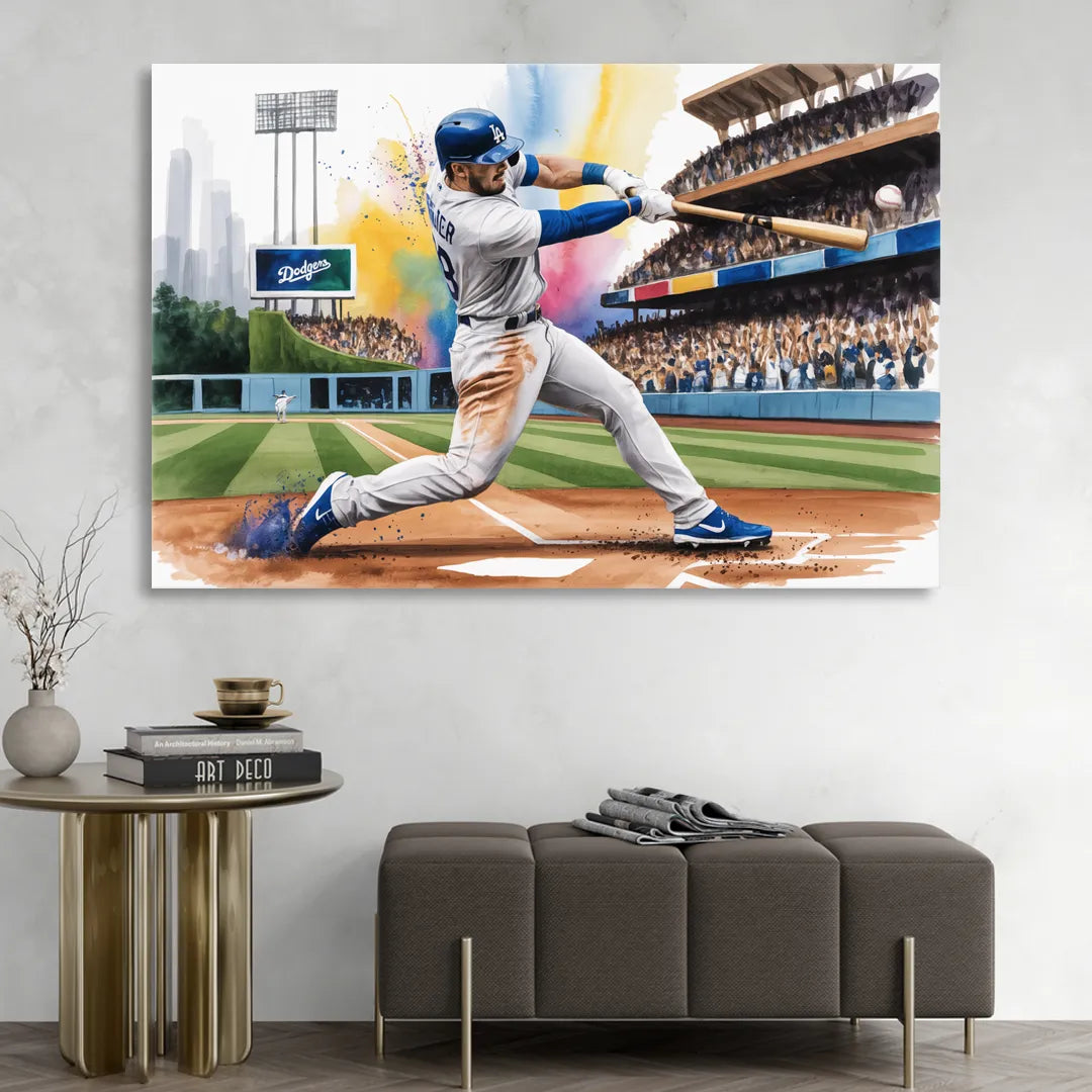 Los Angeles Dodgers Grand Slam Sitting Room - Canvas Wall Art