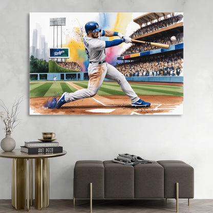Los Angeles Dodgers Grand Slam Sitting Room - Canvas Wall Art