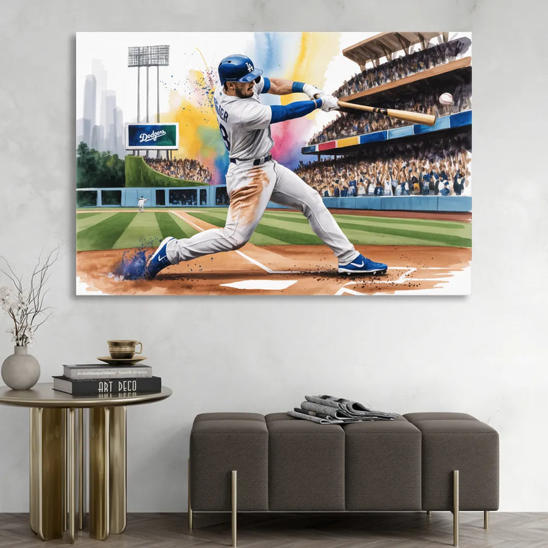Los Angeles Dodgers Grand Slam Sitting Room - Canvas Wall Art