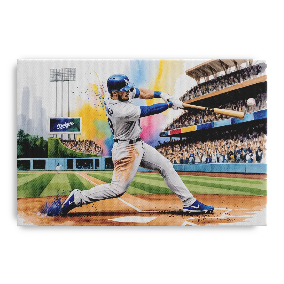 Los Angeles Dodgers Grand Slam Front - Canvas Wall Art