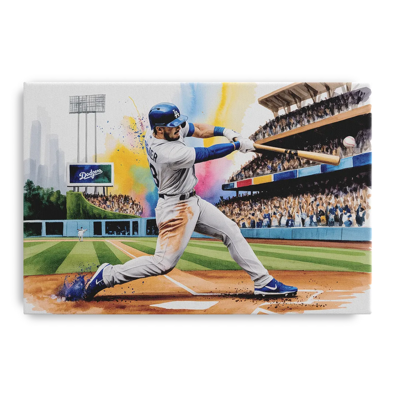 Los Angeles Dodgers Grand Slam Front - Canvas Wall Art