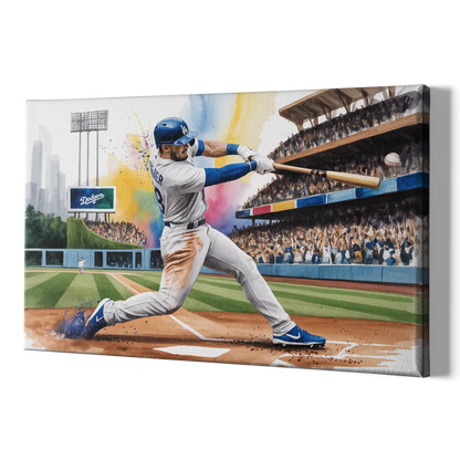 Los Angeles Dodgers Grand Slam - Canvas Print Art Sides
