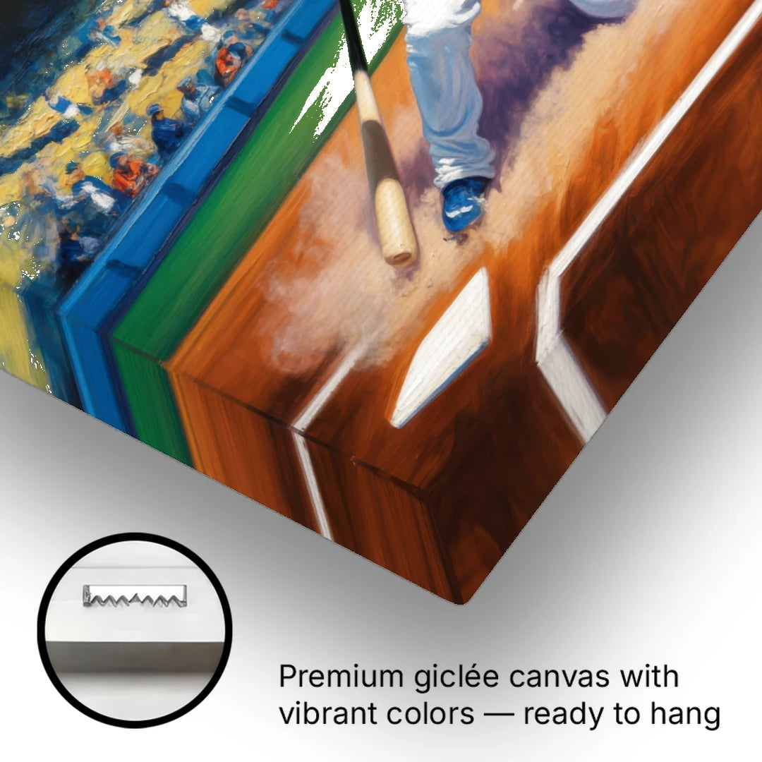 Los Angeles Dodgers Sliding Safe - Canvas Wall Art - Gallery Wrap Corner