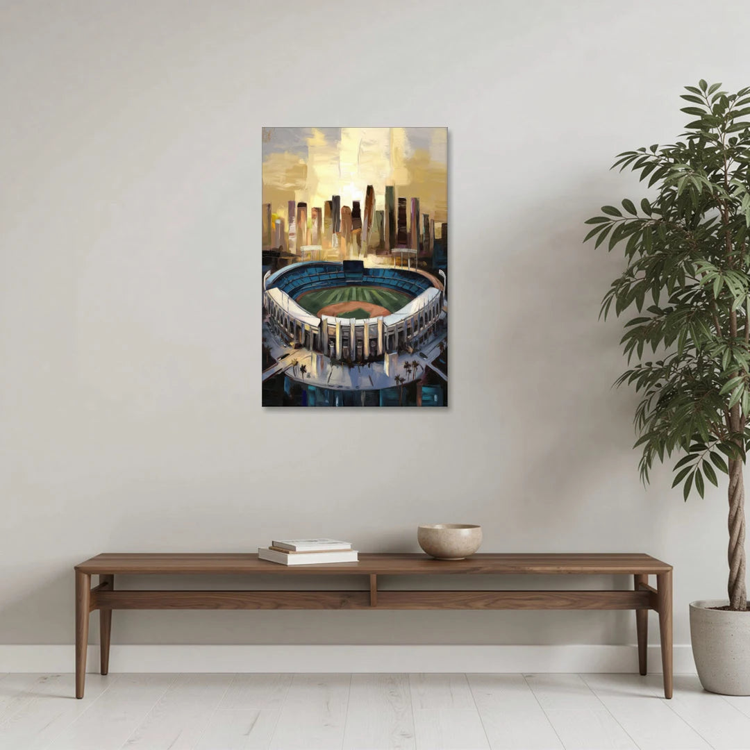 Los Angeles Dodgers Stadium - Canvas Wall Art - Coffee Table - 24x36