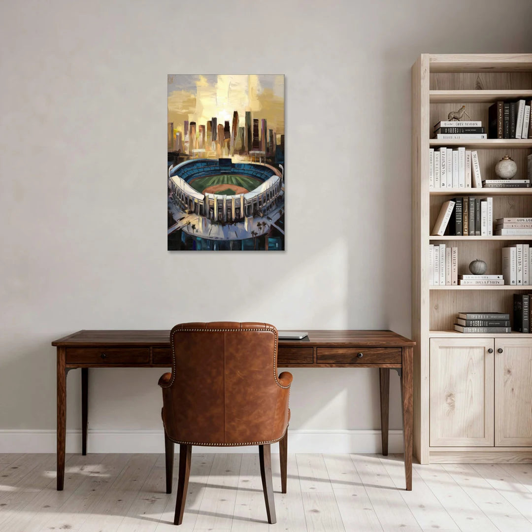 Los Angeles Dodgers Stadium - Canvas Wall Art - Office - 24x36