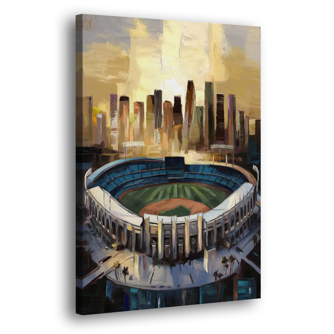Los Angeles Dodgers Stadium Side - Canvas Wall Art