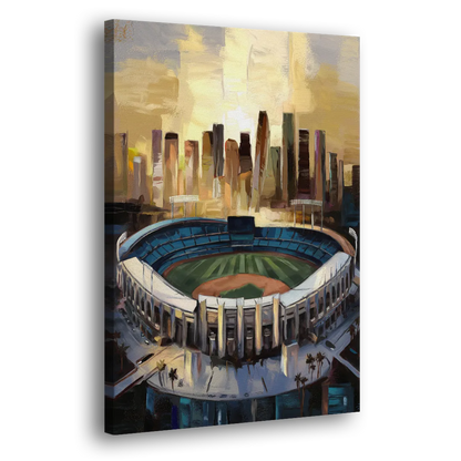 Los Angeles Dodgers Stadium Side - Canvas Wall Art