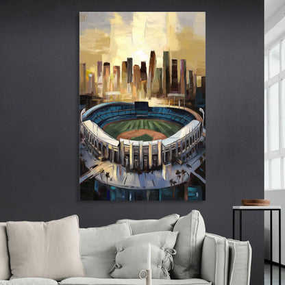 Los Angeles Dodgers Stadium Living Room - Canvas Wall Art