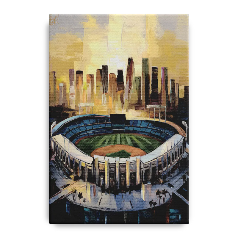 Los Angeles Dodgers Stadium Front - Canvas Wall Art