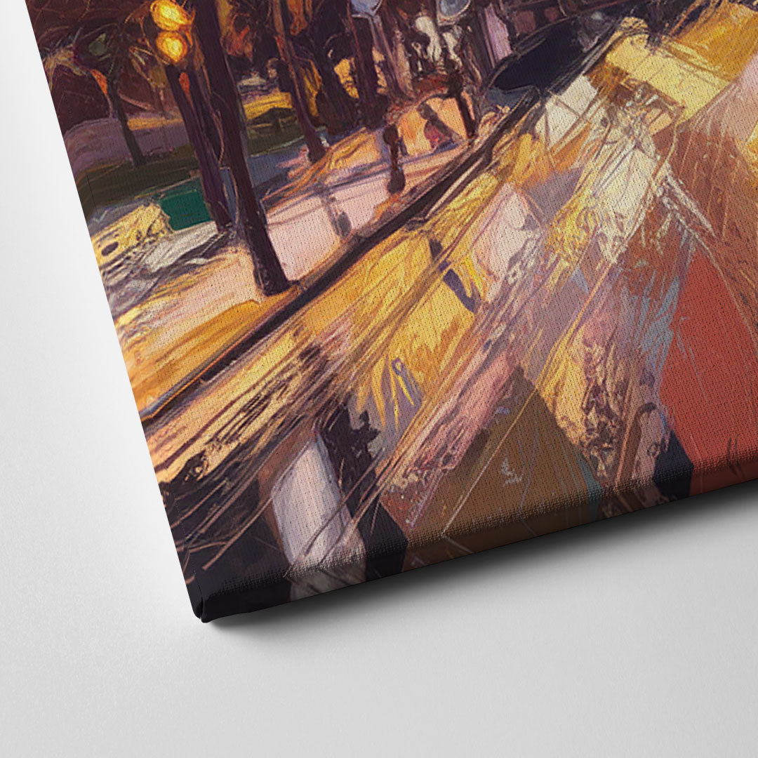 Los Angeles Golden Hour Canvas Close Up