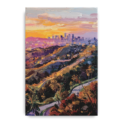 Los Angeles Hollywood Hills Front - Canvas Wall Art