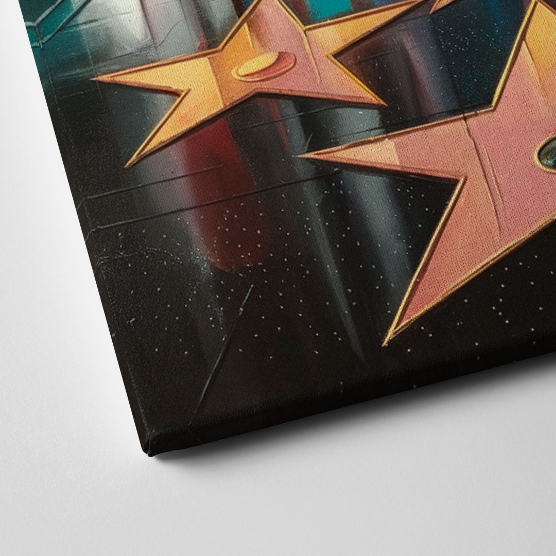 Los Angeles Hollywood Walk of Fame Iconic Canvas Close Up