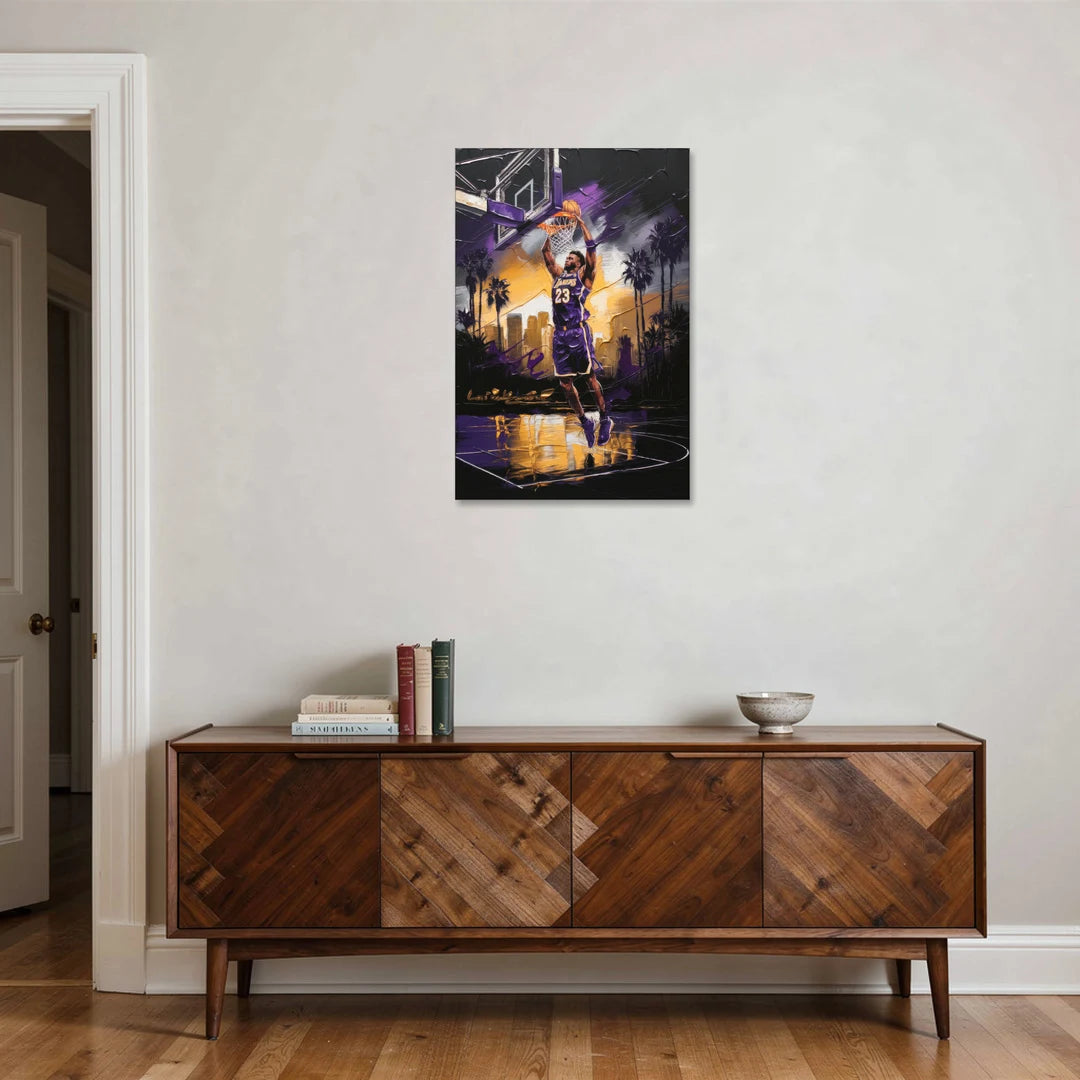 Los Angeles Lakers Legacy - Canvas Wall Art - Coffee Table - 24x36