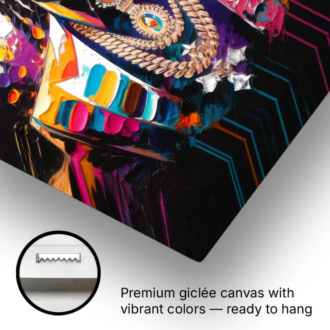 Los Angeles Nipsey Hussle Tribute - Canvas Wall Art - Gallery Wrap Corner