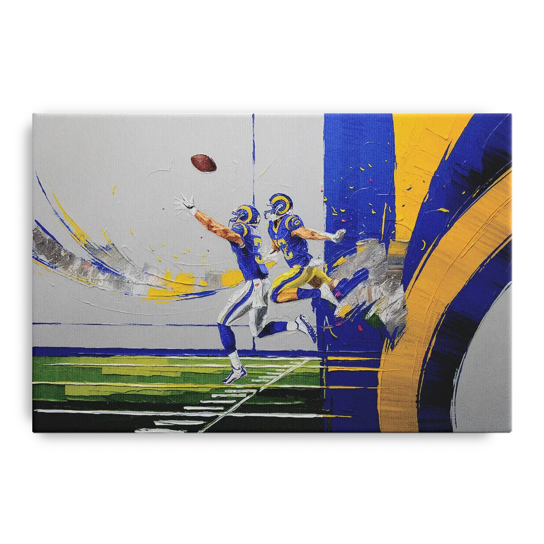 Los Angeles Rams Super Bowl Champions Front - Canvas Wall Art