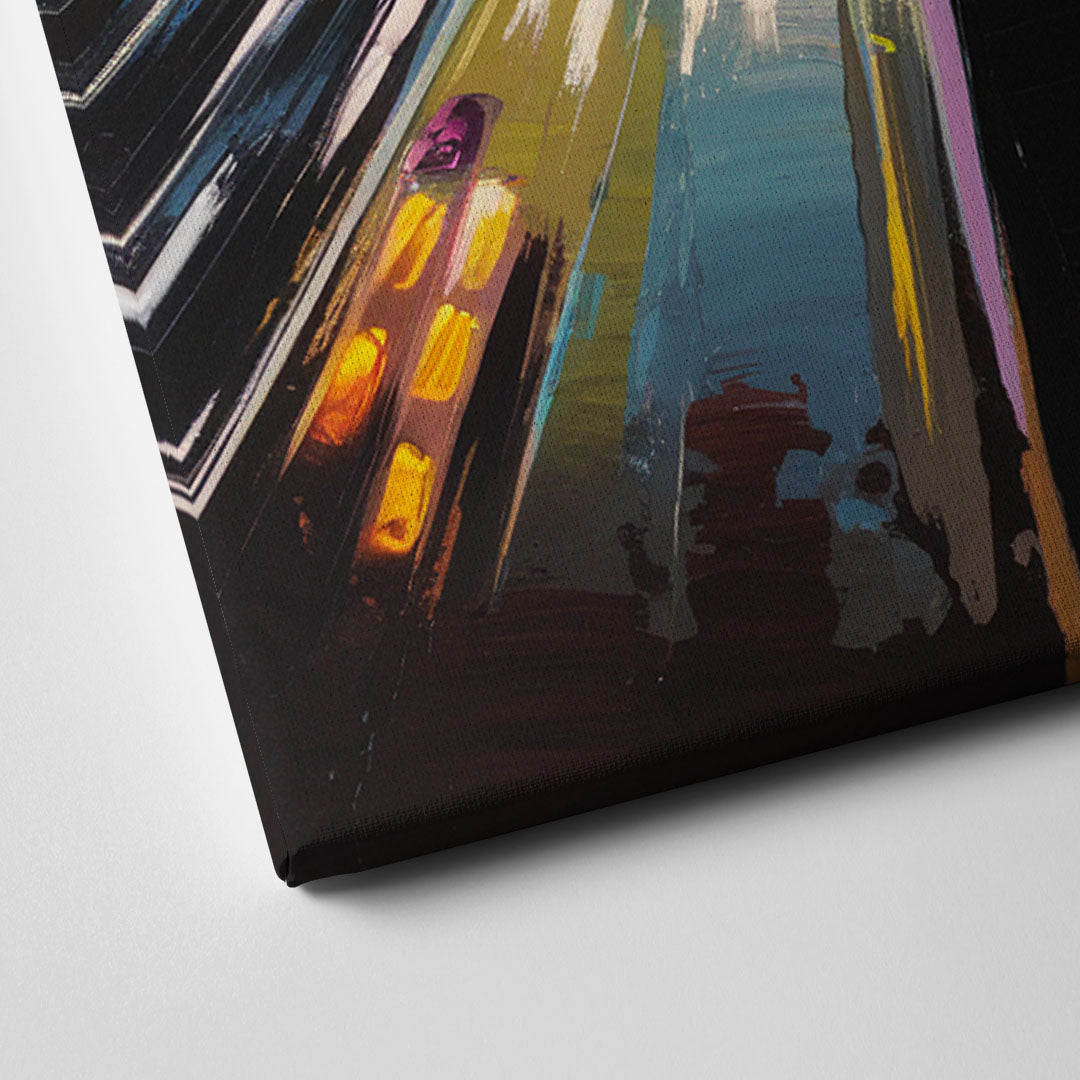 Los Angeles Urban Cityscape Canvas Close Up