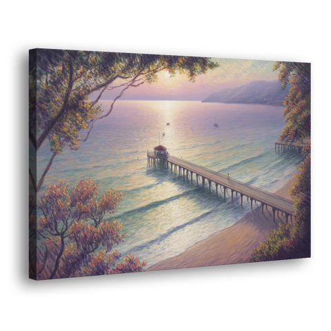 Los Muertos Pier - Canvas Wall Art - Side
