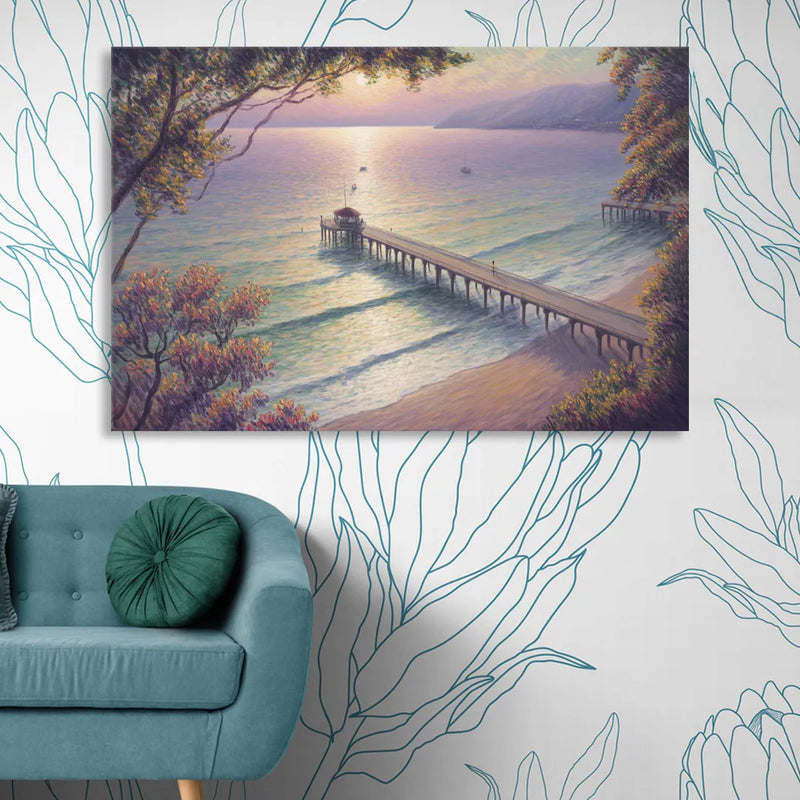 Los Muertos Pier Living Room - Canvas Wall Art