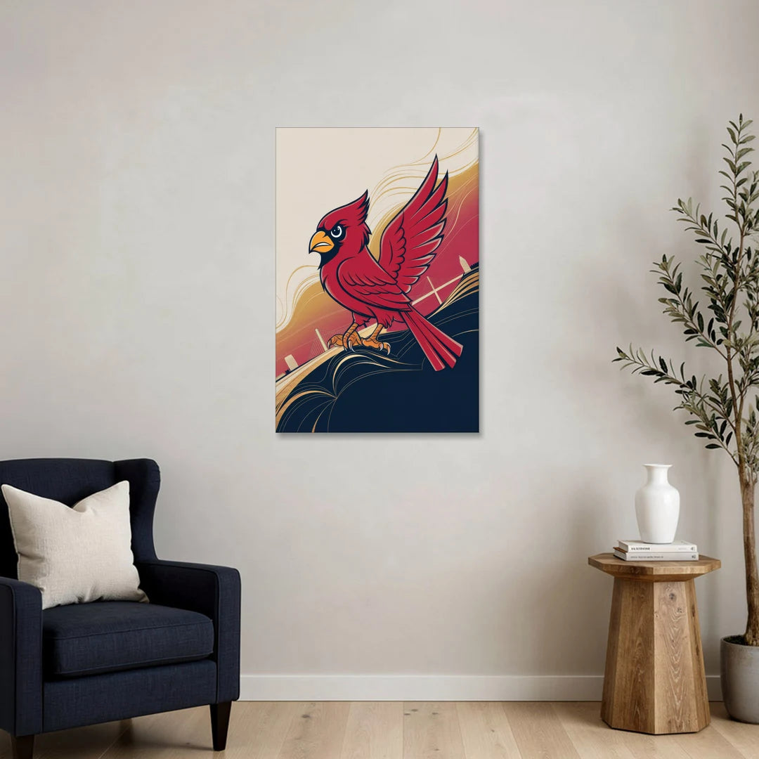 Louisville Cardinals Pride - Canvas Wall Art - Sofa - 24x36