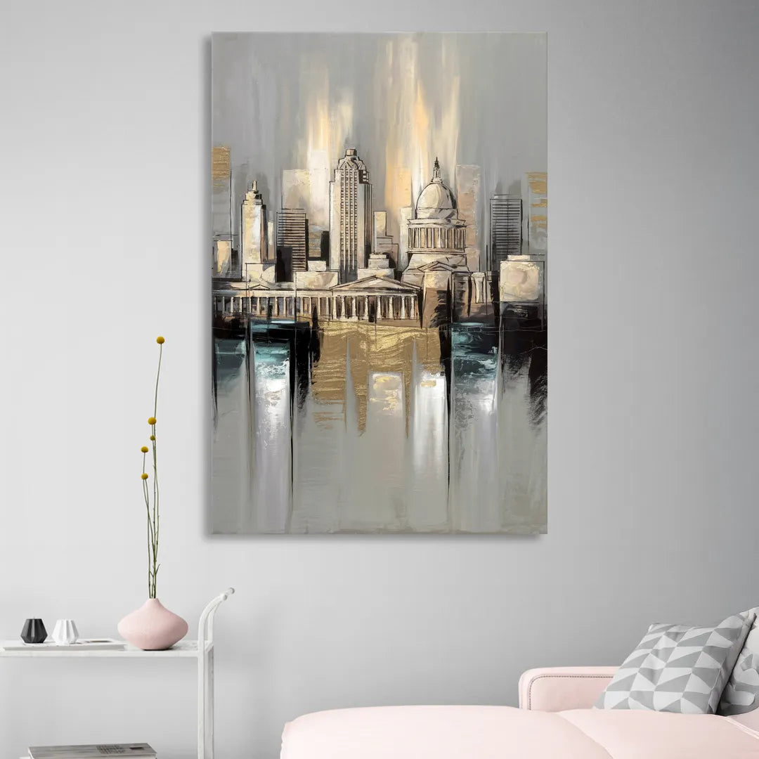 Louisville Historic Landmarks Sitting Room - Canvas Wall Art