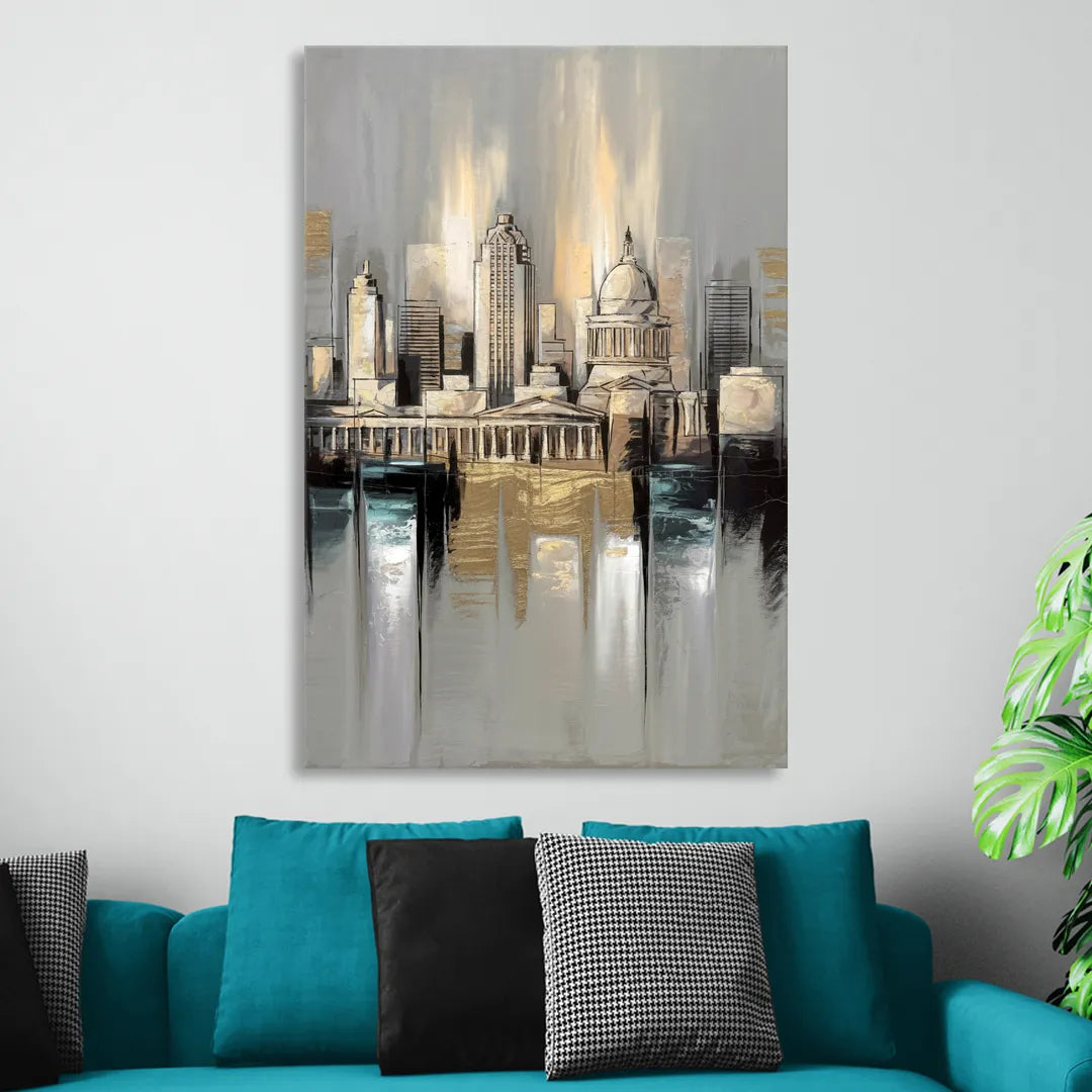 Louisville Historic Landmarks Living Room - Canvas Wall Art