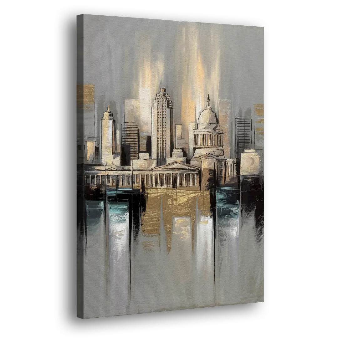 Louisville Historic Landmarks Side - Canvas Wall Art