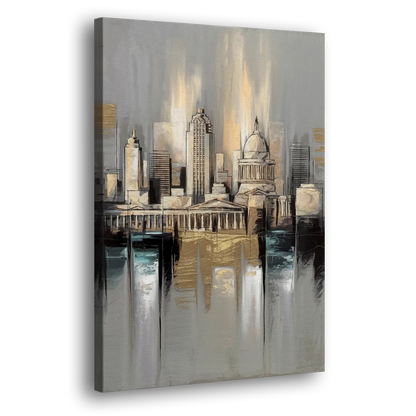 Louisville Historic Landmarks Side - Canvas Wall Art