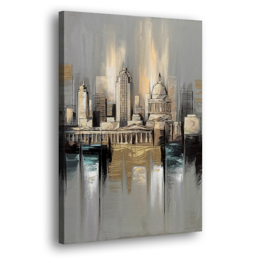 Louisville Historic Landmarks Side - Canvas Wall Art