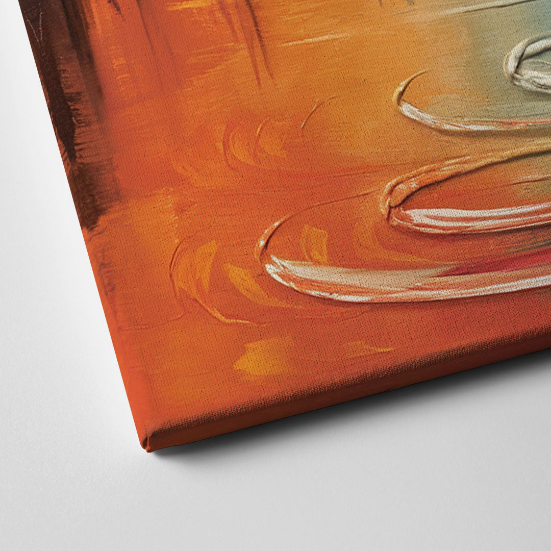 Louisville Skyline at Sunrise Canvas Close Up