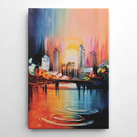 Louisville Skyline at Sunrise - Canvas Wall Art