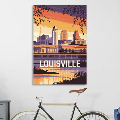 Louisville Urban Charm Living Room - Canvas Wall Art