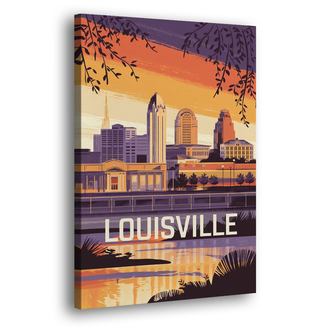 Louisville Urban Charm Side - Canvas Wall Art