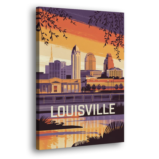 Louisville Urban Charm Side - Canvas Wall Art