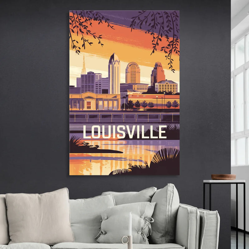 Louisville Urban Charm Sitting Room - Canvas Wall Art