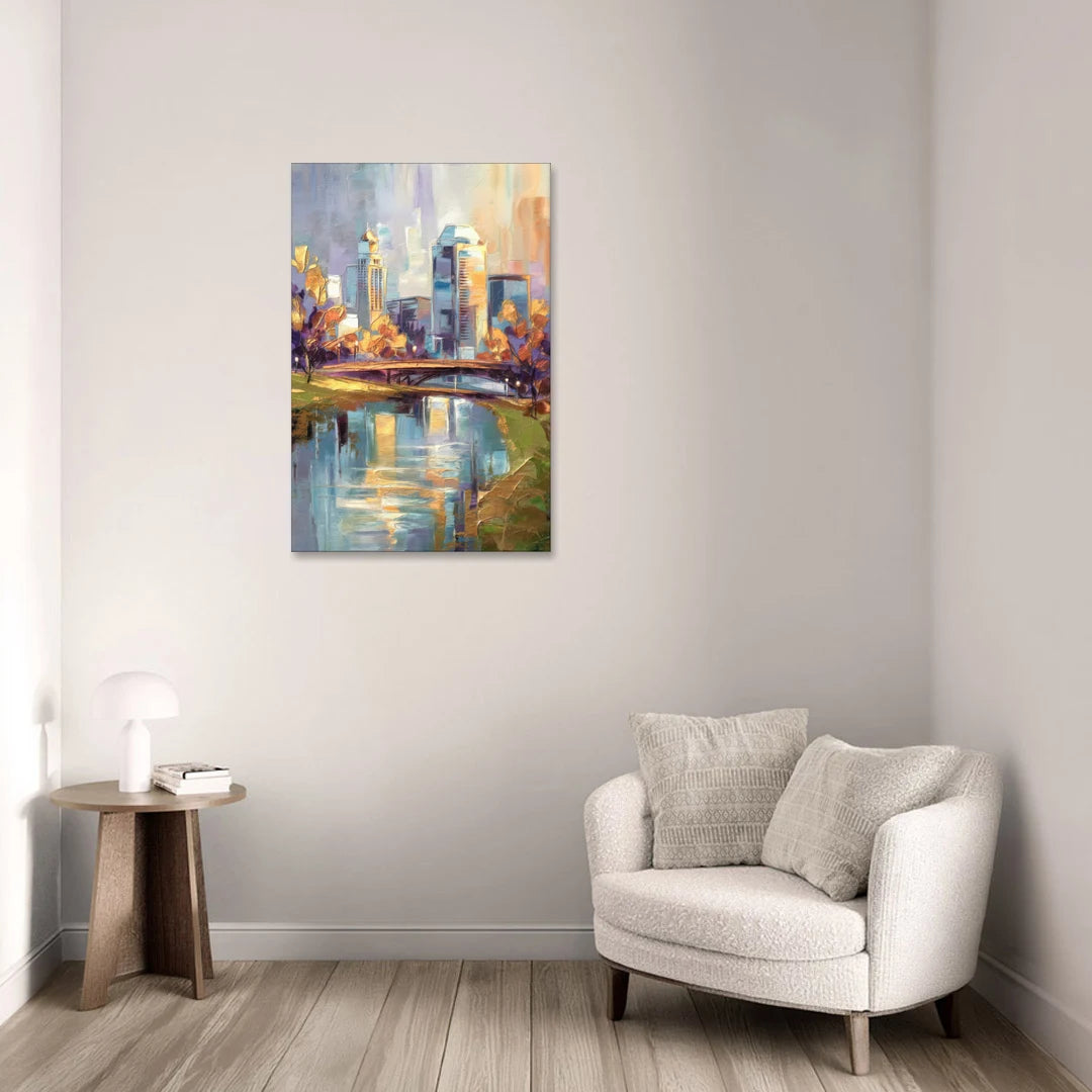 Louisville Waterfront Park - Canvas Wall Art - Sofa - 24x36