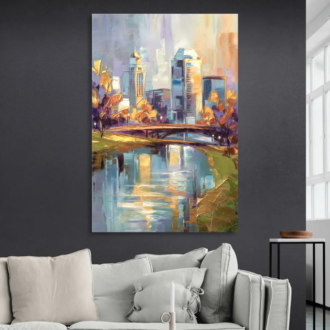 Louisville Waterfront Park Living Room - Canvas Wall Art