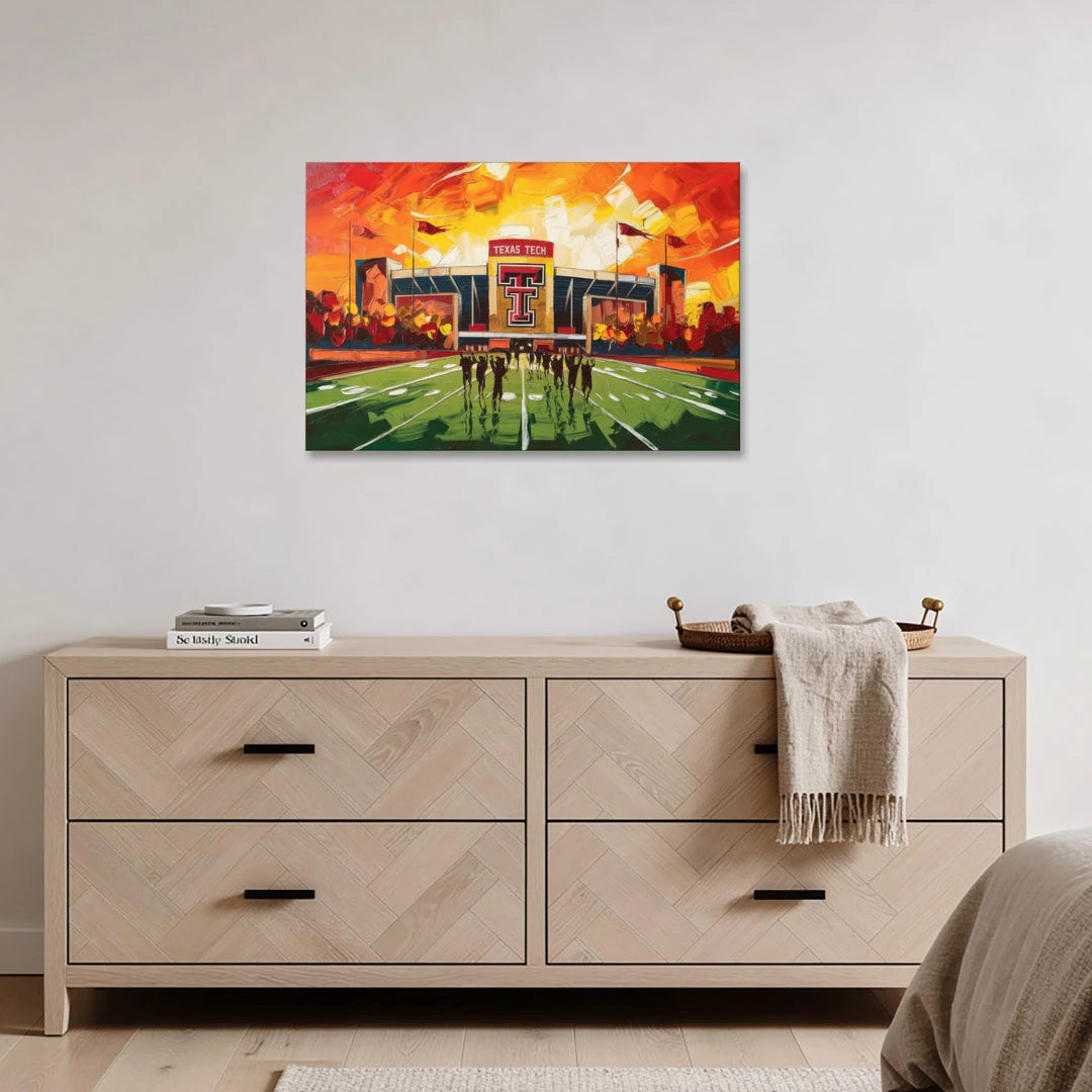 Lubbock Classic Red Raiders - Canvas Wall Art - Coffee Table - 36x24