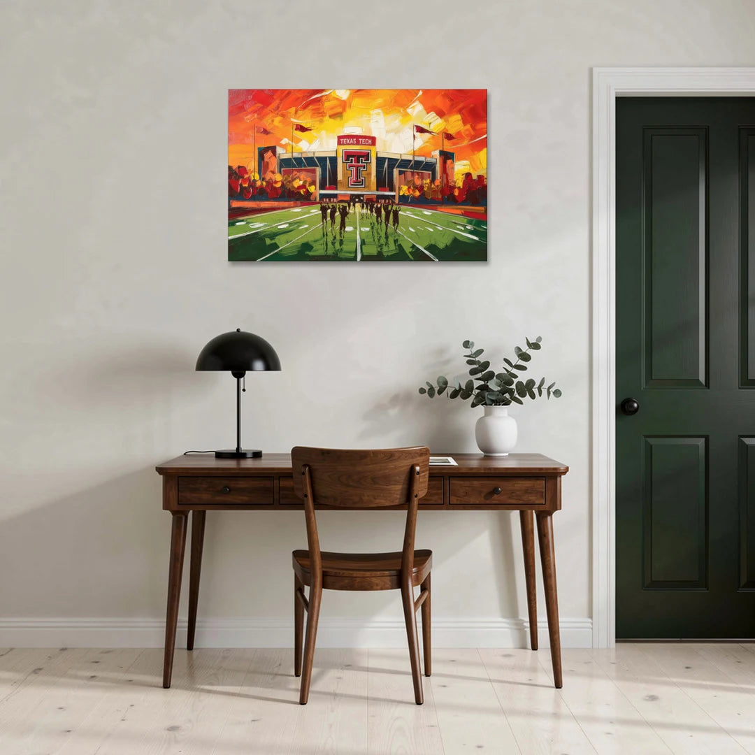 Lubbock Classic Red Raiders - Canvas Wall Art - Office - 36x24